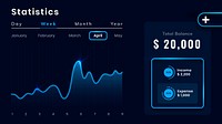 Personal stock portfolio application illustration