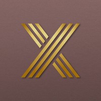 Luxury business logo vector with X letter design