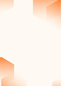 Orange gradient geometric background with design space