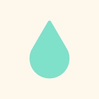 Waterdrop icon psd smart farming moisture symbol