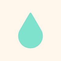Waterdrop icon smart farming vector moisture symbol