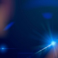 Abstract blue lens flare background