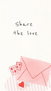 Lovely Valentine&#39;s day mobile wallpaper