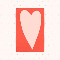 Heart-shaped illustration for your lover