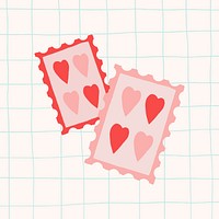 Valentine&#39;s day postage vector for your loved one