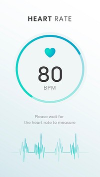 Heart rate tracker screen health tracking application