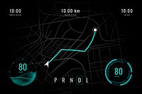 Smart car GPS screen navigator interface