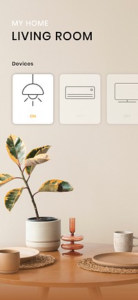 Smart home user interface graphic design