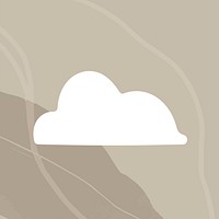 Weather forecast app icon cloud illustration brown abstract background
