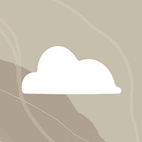 Weather forecast app icon psd cloud illustration brown abstract background