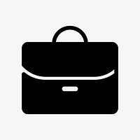 Business bag psd icon in black