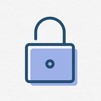 Lock icon security symbol psd