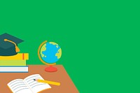 Classroom background with education objects
