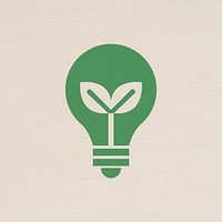 Light bulb energy icon psd for business in flat graphic