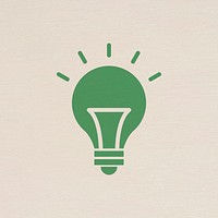 Light bulb icon psd for business in flat graphic