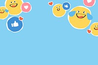 Background vector of social media expression icons