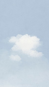 Cloud mobile lockscreen wallpaper illustration