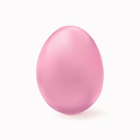 Pink Easter egg 3D psd matte festive celebration