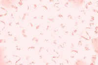 Pink birthday 3D ribbons vector for greeting card background