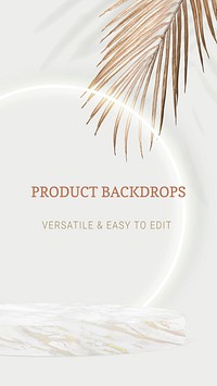 Modern product backdrop template vector