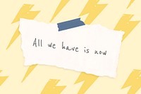 Cheerful quote with cute thunder doodle drawings banner