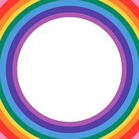 Rainbow frame psd for LGBTQ pride month
