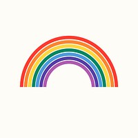 Rainbow flat design for LGBTQ pride month concept