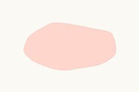 Light pink shape vector with design space