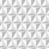 Triangle 3D geometric pattern vector grey background in modern style