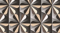 Modern 3D geometric pattern vector brown background