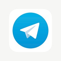 Telegram social media icon. 7 JUNE 2021 - BANGKOK, THAILAND