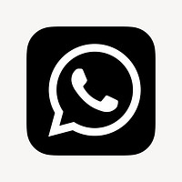 WhatsApp flat graphic icon for social media in psd. 7 JUNE 2021 - BANGKOK, THAILAND