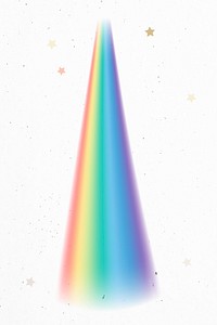 Rainbow light in white background