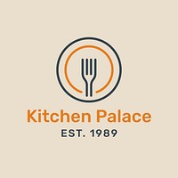Restaurant logo design, minimal style