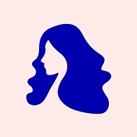Beauty salon logo design, flat graphic