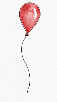 Hand drawn festive balloon illustration