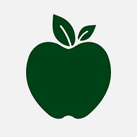 Apple organic badge sticker vector for products packaging
