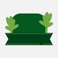 Leaf vegetable badge for organic products