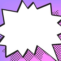 Background vector comic speech bubble, cartoon pop art style