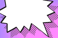 Background vector comic speech bubble, cartoon pop art style