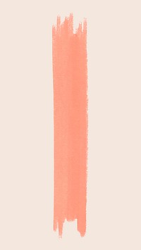 Cute pink ink brush stroke in beige background