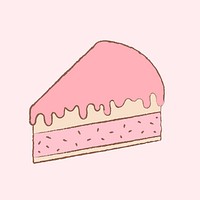 Cheesecake cute bakery & cafe illustration
