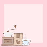 Coffee shop Instagram post background