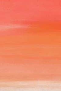 Orange watercolor background, iPhone wallpaper abstract design vector