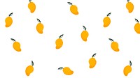 Mango pattern desktop wallpaper, cute HD background