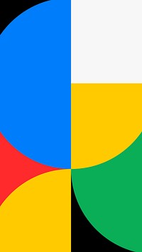 Bauhaus iPhone wallpaper, colorful primary color background