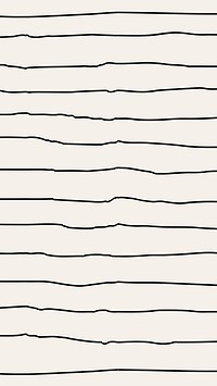Doodle mobile wallpaper, striped pattern design vector