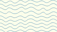 Doodle computer wallpaper, blue wavy pattern design