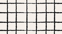 Grid pattern computer wallpaper, black doodle vector, simple background