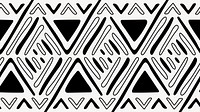 BW HD wallpaper, aesthetic tribal aztec geometric pattern, vector